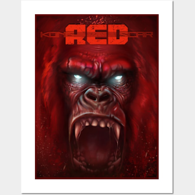 Red King Scar Kong Wall Art by ModManner